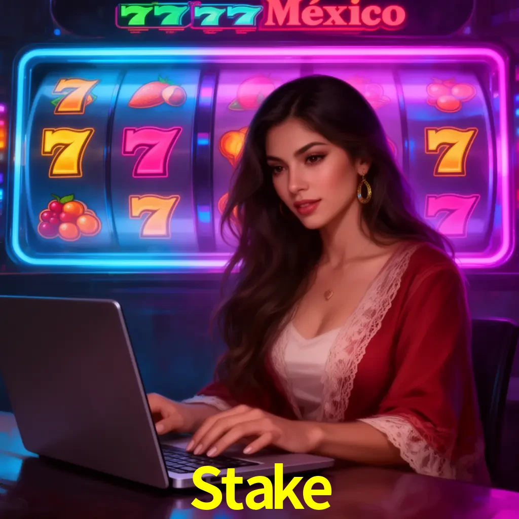 Stake Slots - tragamonedas, RTP y control Tragamonedas Stake con símbolos, saldo móvil y reglas de apuesta visibles